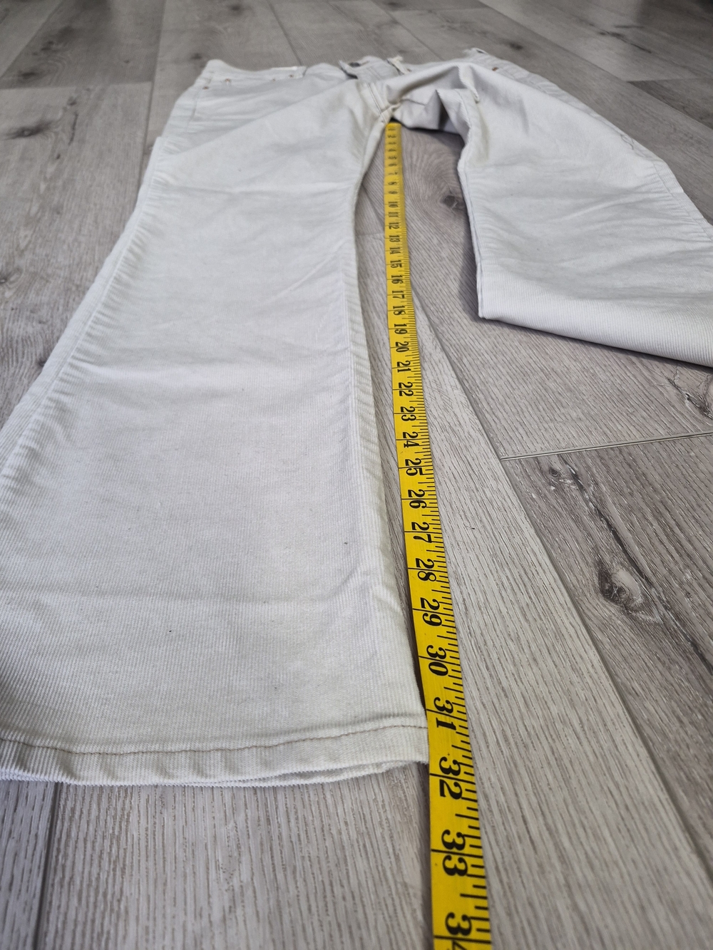 Vtg Levis 515 NWT Corduroy Bootcut 12 Medium Misses Beige Tan Deadstock USA 90s - Picture 8 of 10